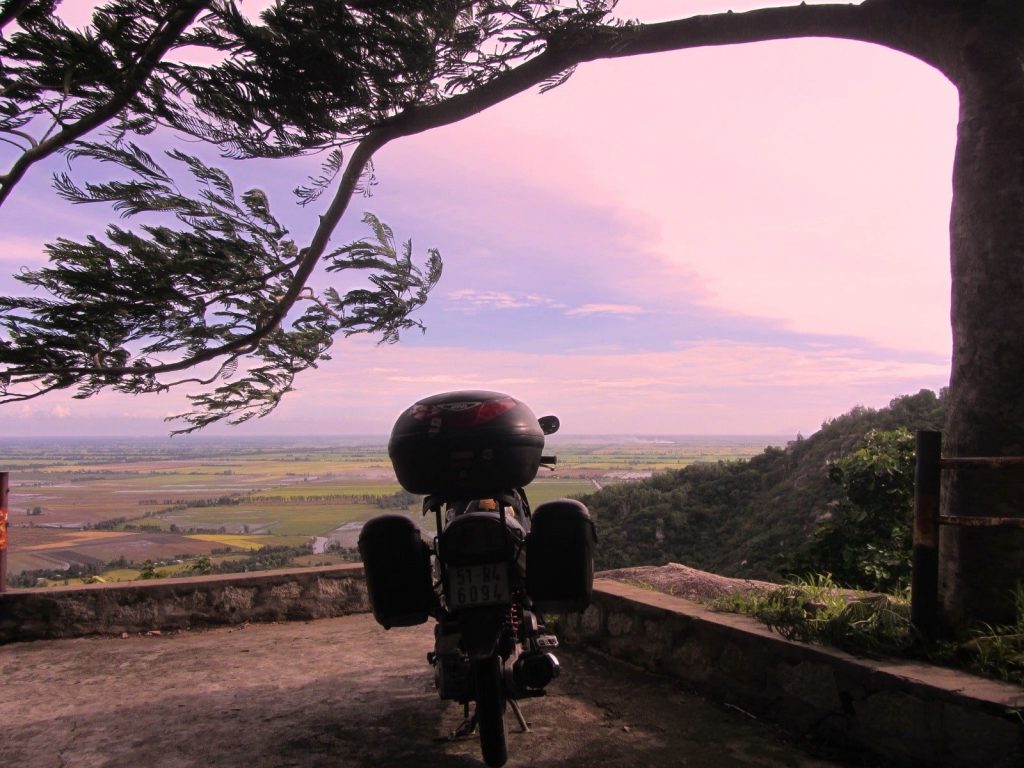 Riding to Ha Tien by motorbike, Vietnam