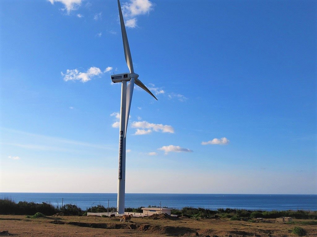 Wind energy turbine, Phu Quy Island, Vietnam