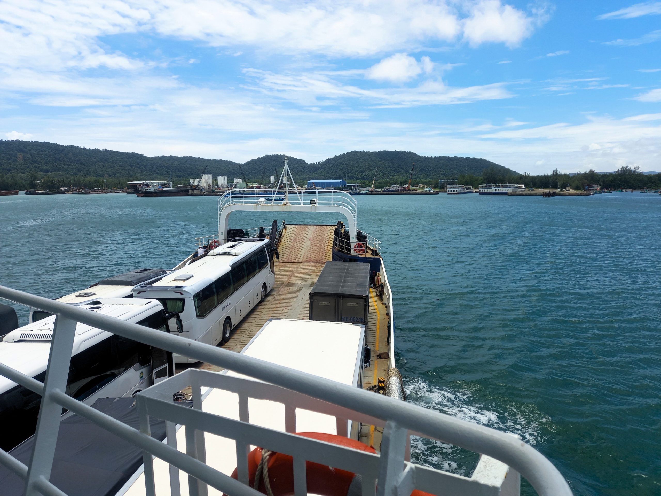 Phu Quoc Island by Boat, Passengers, Motorbikes and Cars