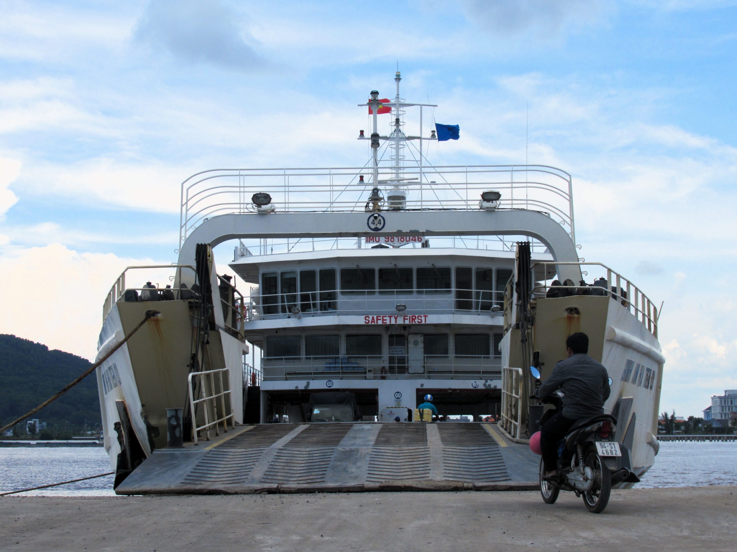 Phu Quoc Island by Boat, Passengers, Motorbikes and Cars