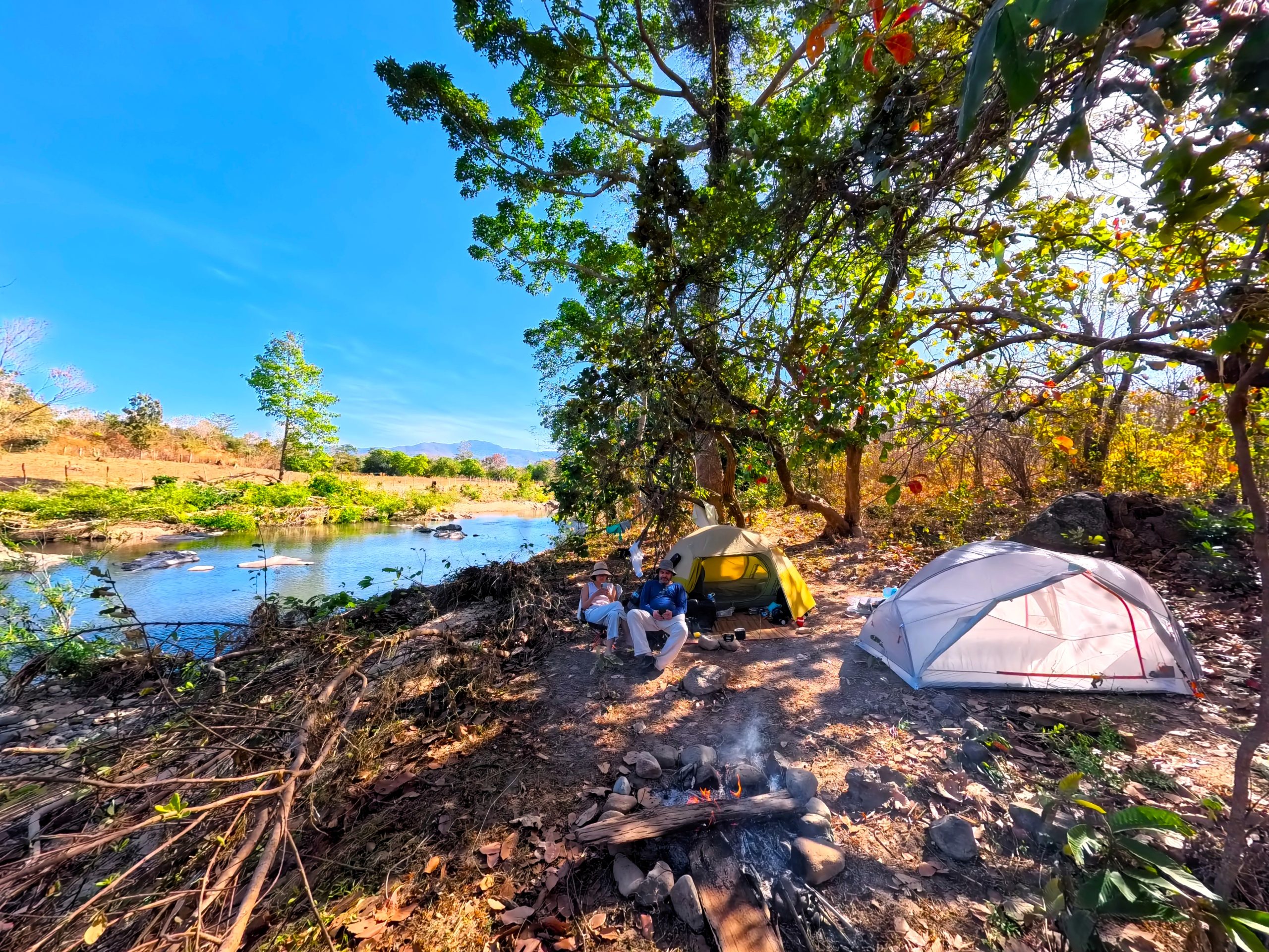 Wild Camping on Lòng Sông River, Vietnam
