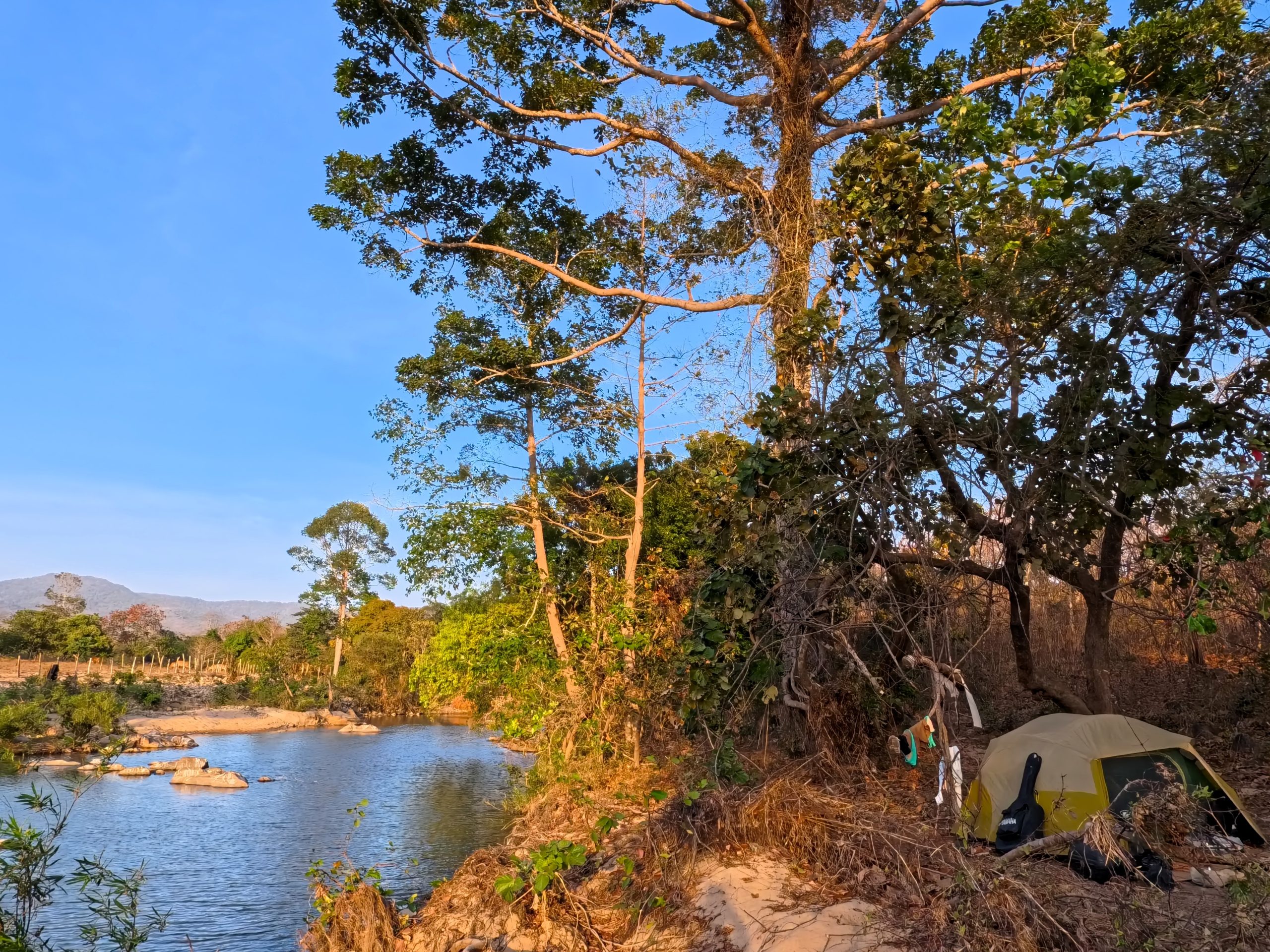 Wild Camping on Lòng Sông River, Vietnam